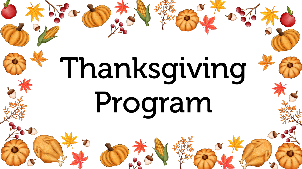 Thanksgiving Program